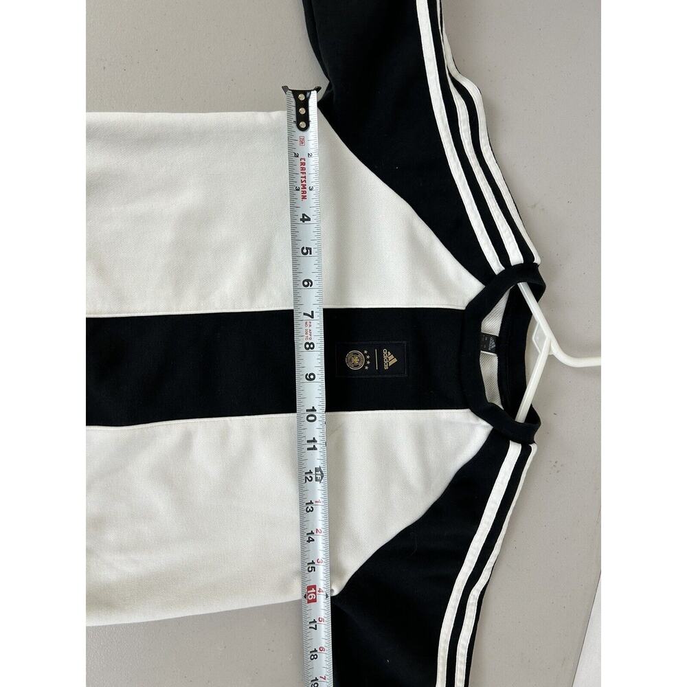 Adidas Youth Boys Crew Sweatshirt Germany Black White SMALL Long‎ Sleeve - Picture 5 of 8